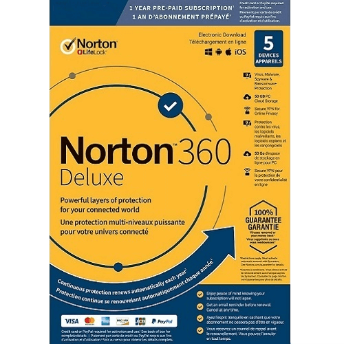 Norton 360 Deluxe - 1-Year / 5-Device - Global